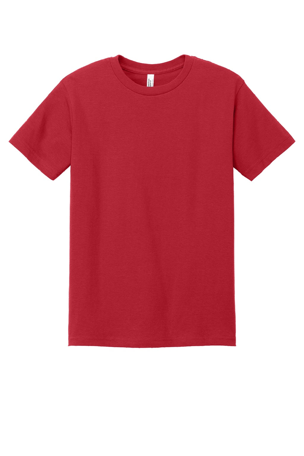 American Apparel 1301 Mens Short Sleeve Crewneck T-Shirt Cardinal Red Flat Front