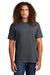 American Apparel 1301 Mens Short Sleeve Crewneck T-Shirt Charcoal Grey Model Front