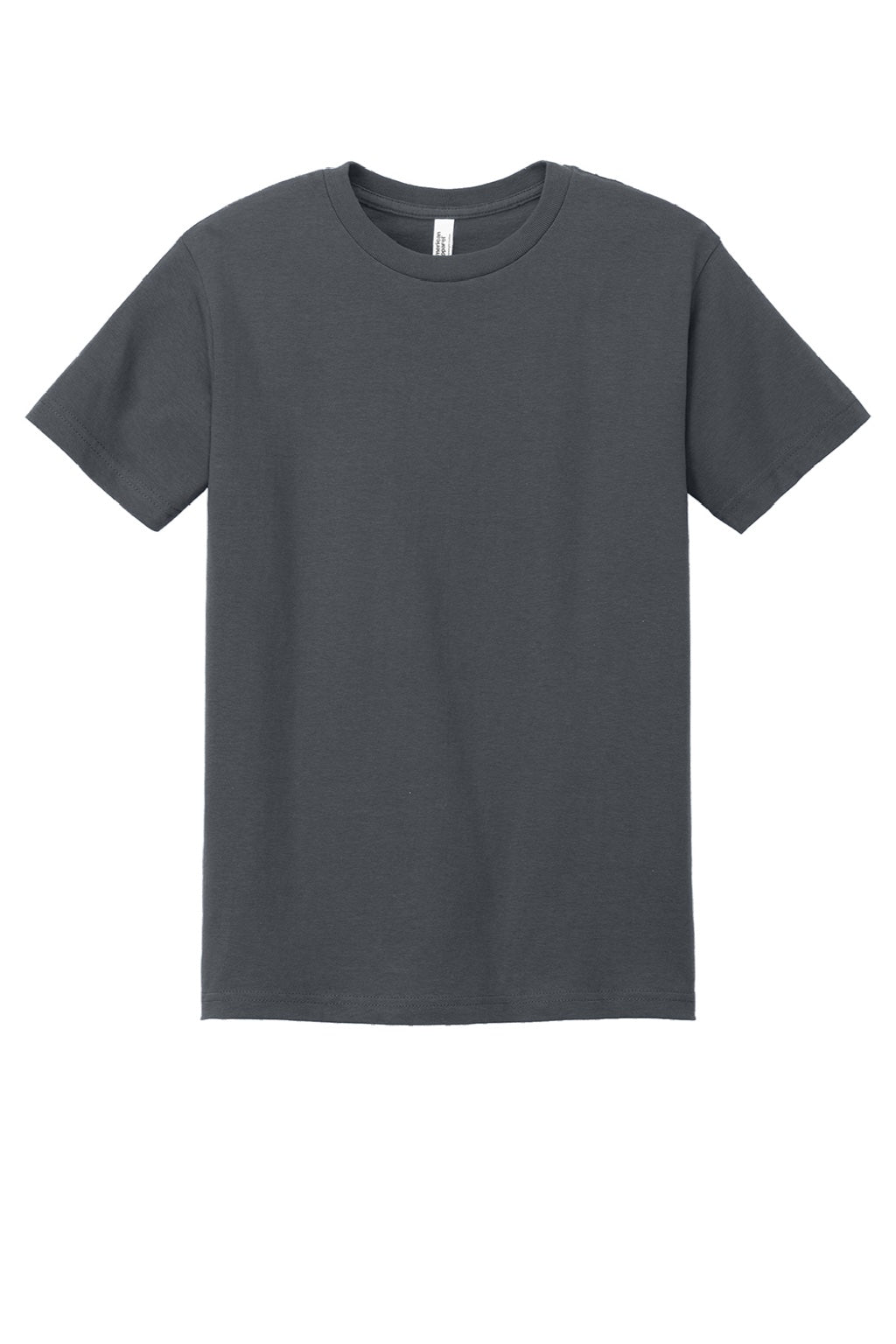 American Apparel 1301 Mens Short Sleeve Crewneck T-Shirt Charcoal Grey Flat Front