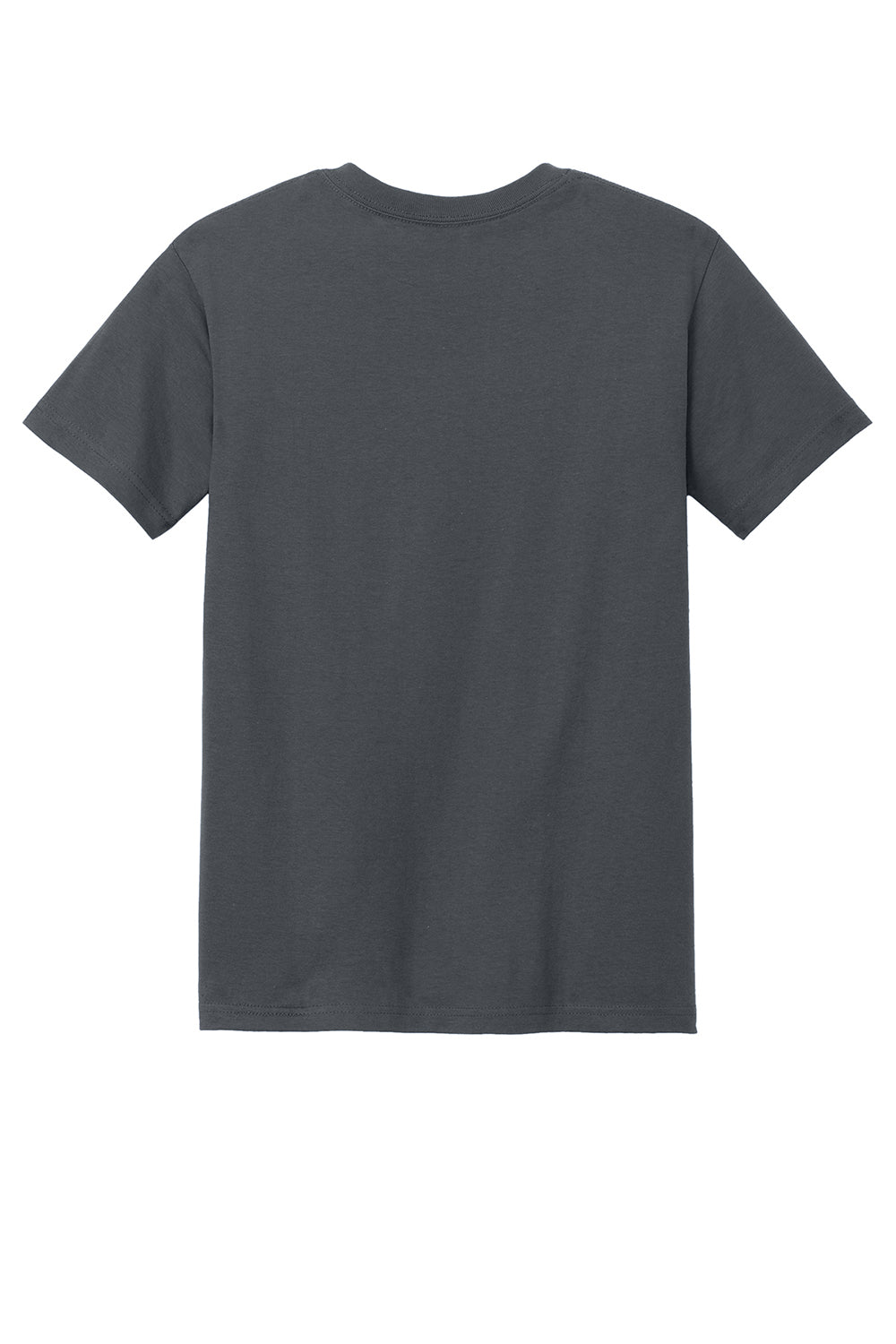 American Apparel 1301/AL1301 Mens Short Sleeve Crewneck T-Shirt Charcoal Grey Flat Back