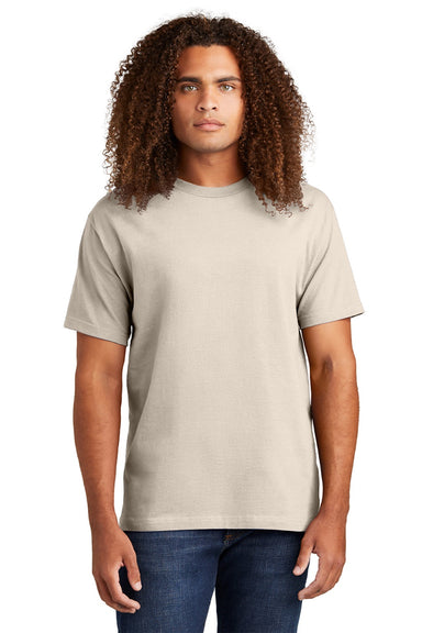 American Apparel 1301 Mens Short Sleeve Crewneck T-Shirt Cream Model Front