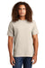 American Apparel 1301 Mens Short Sleeve Crewneck T-Shirt Cream Model Front