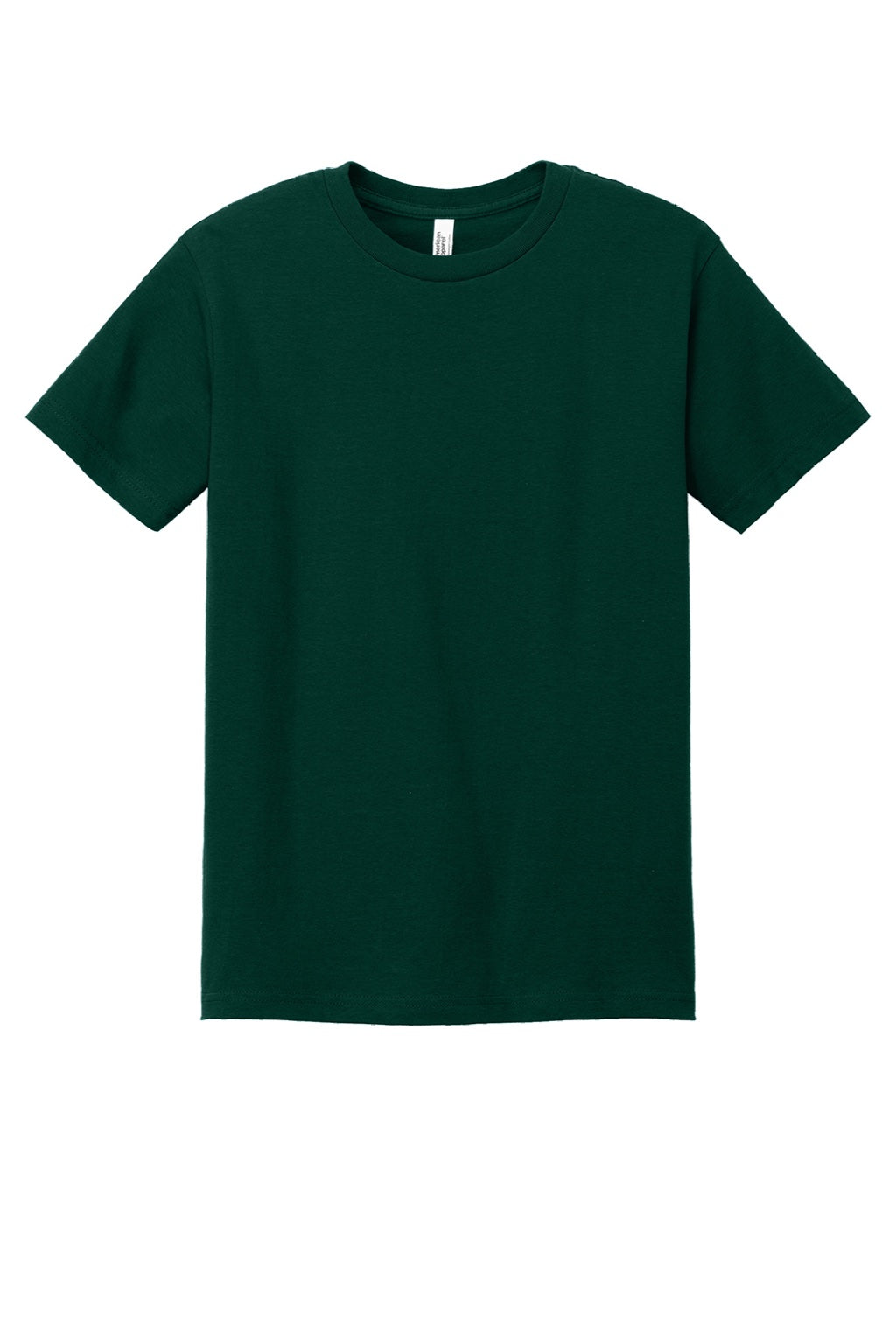 American Apparel 1301 Mens Short Sleeve Crewneck T-Shirt Forest Green Flat Front