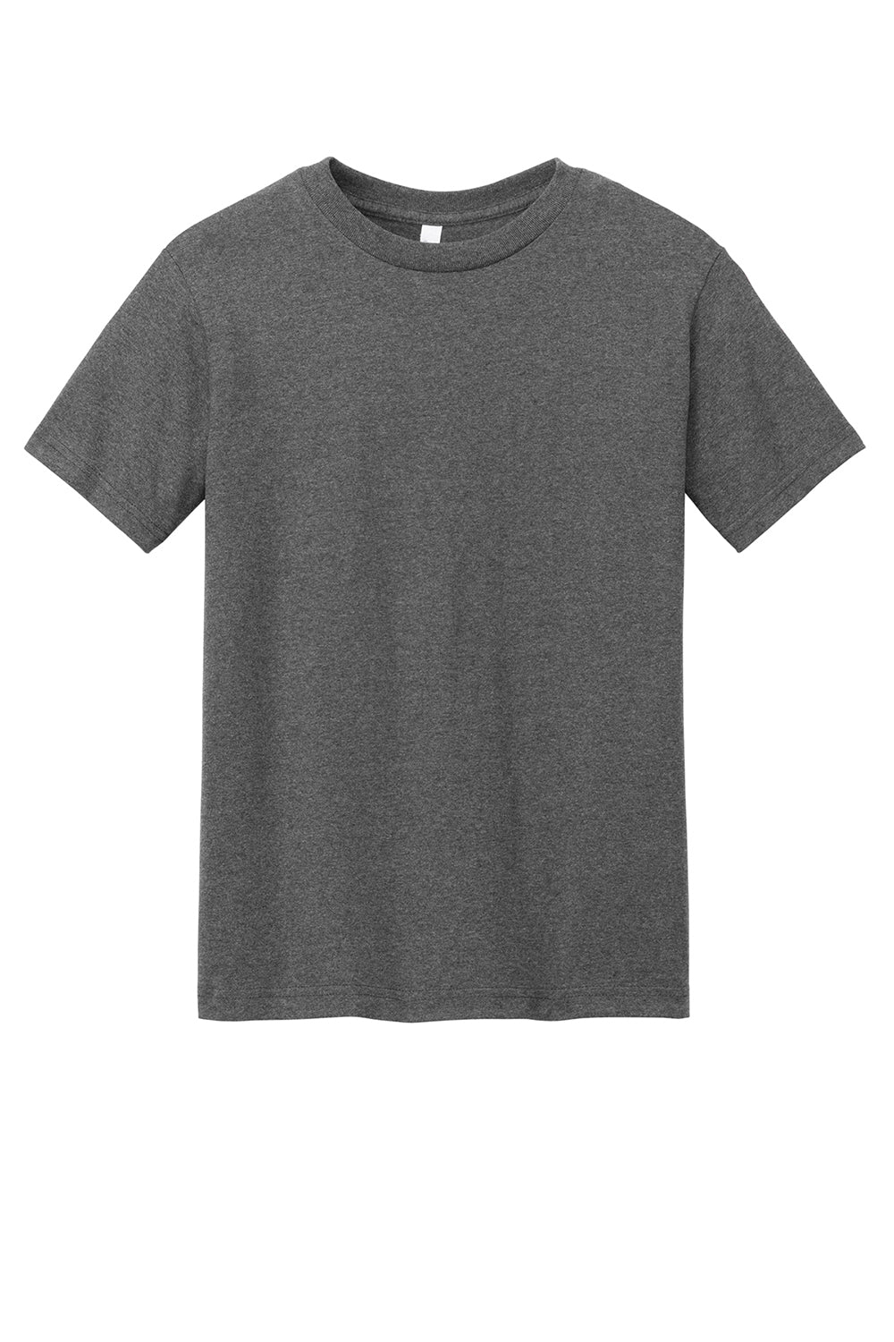 American Apparel 1301/AL1301 Mens Short Sleeve Crewneck T-Shirt Heather Charcoal Grey Flat Front