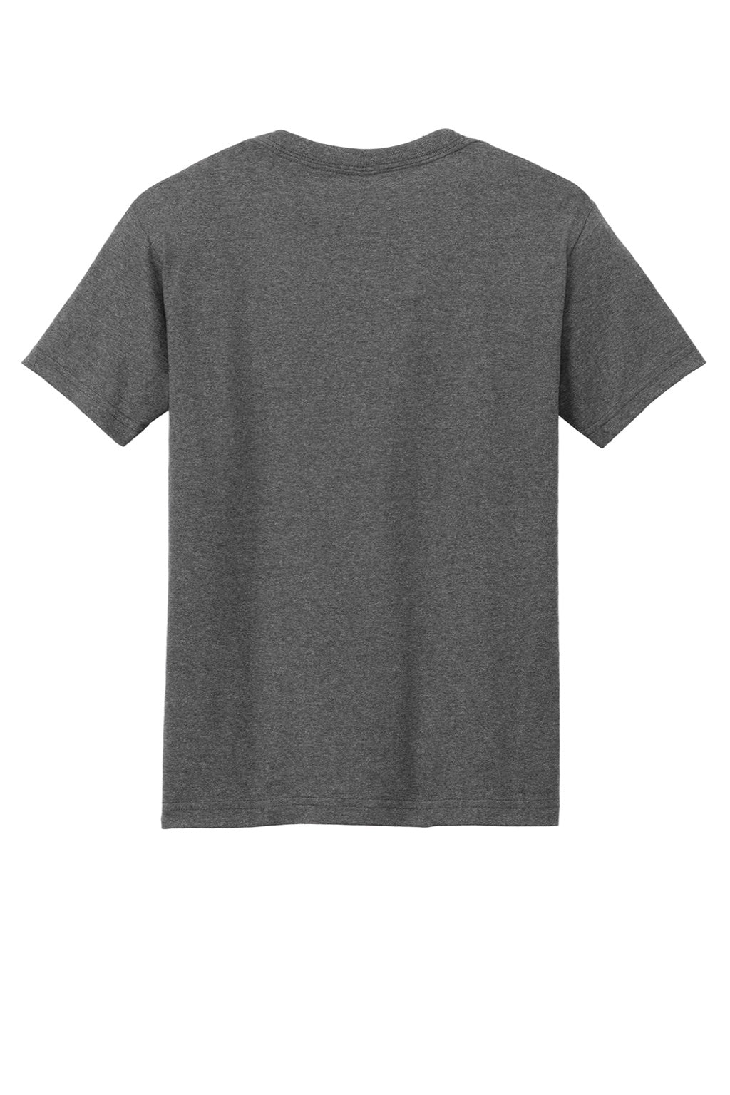 American Apparel 1301 Mens Short Sleeve Crewneck T-Shirt Heather Charcoal Grey Flat Back