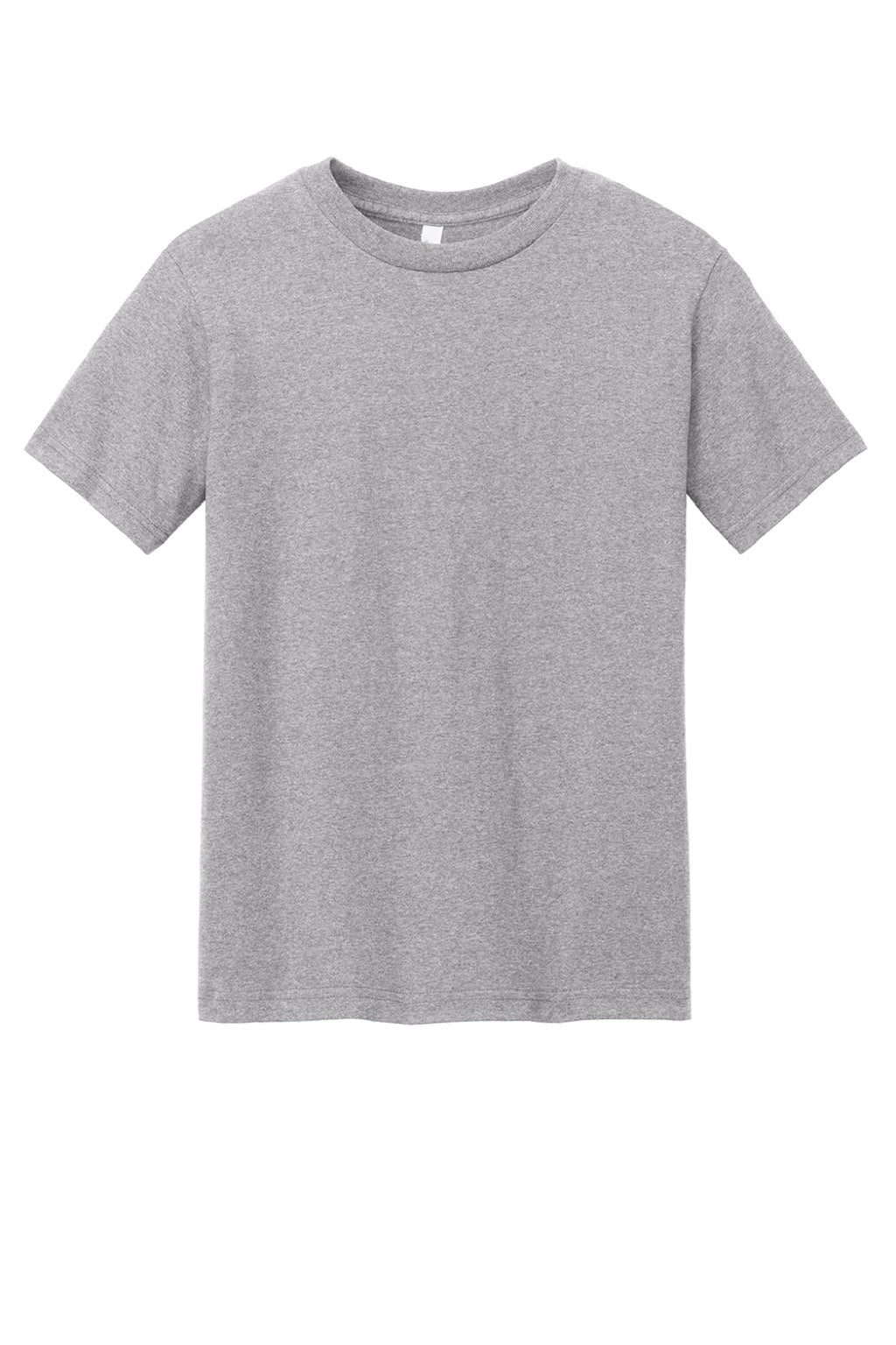 American Apparel 1301 Mens Short Sleeve Crewneck T-Shirt Heather Grey Flat Front
