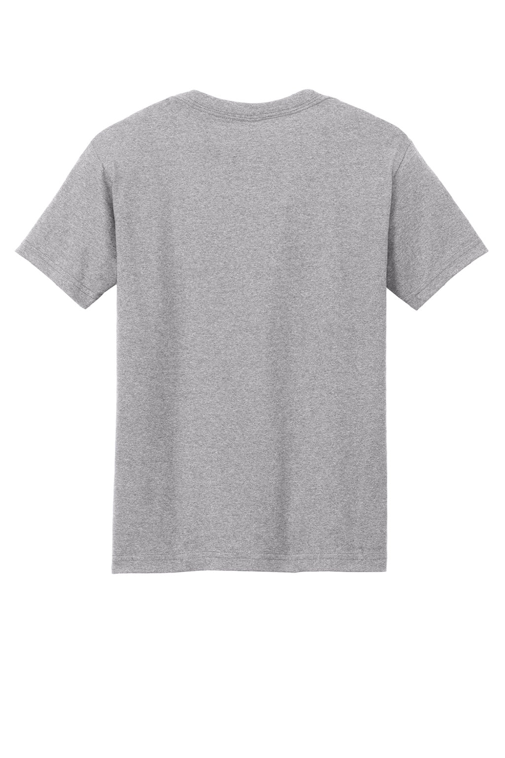 American Apparel 1301 Mens Short Sleeve Crewneck T-Shirt Heather Grey Flat Back