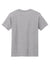 American Apparel 1301 Mens Short Sleeve Crewneck T-Shirt Heather Grey Flat Back