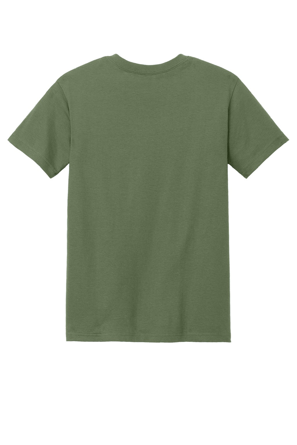 American Apparel 1301 Mens Short Sleeve Crewneck T-Shirt Military Green Flat Back