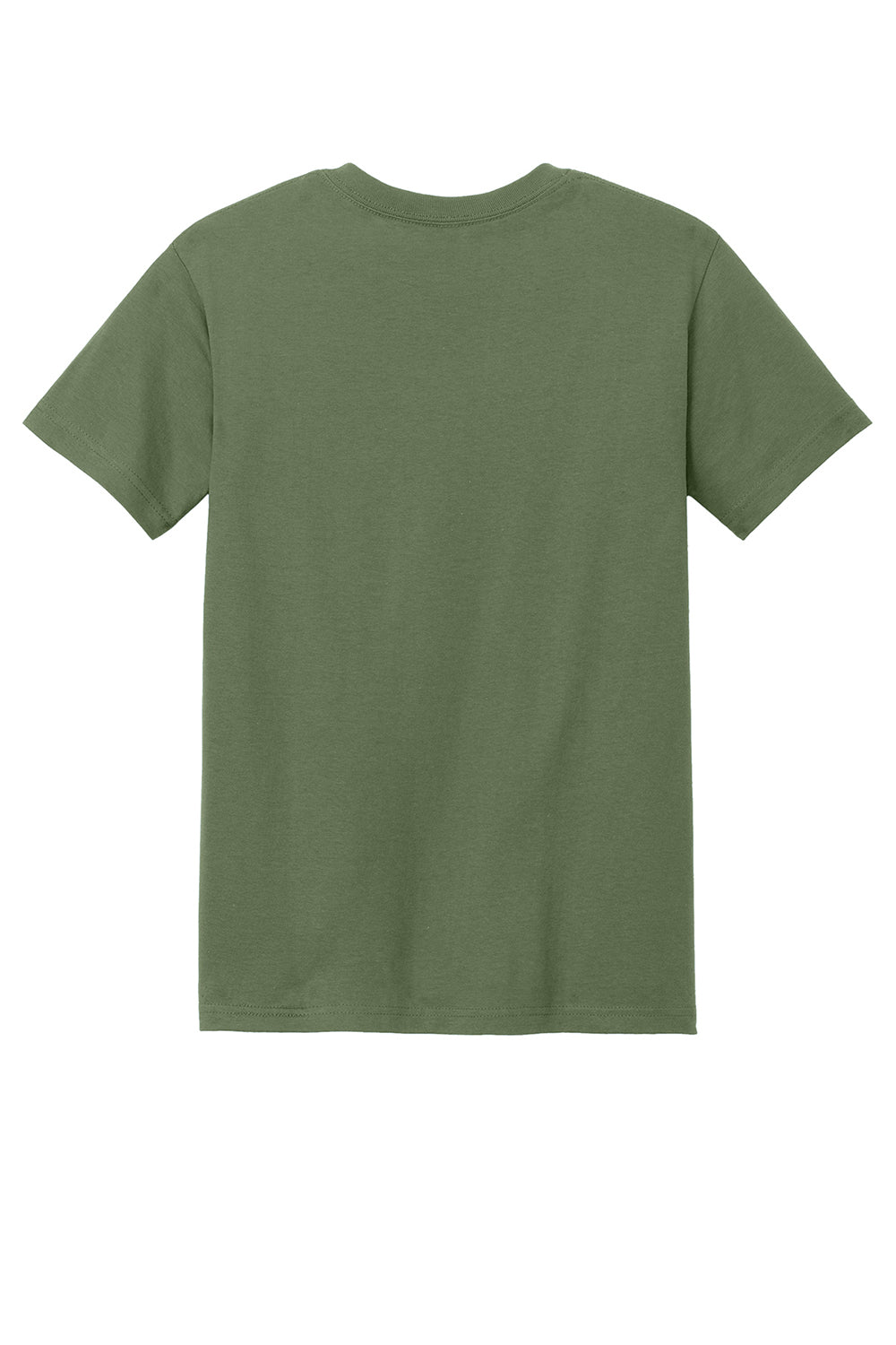 American Apparel 1301/AL1301 Mens Short Sleeve Crewneck T-Shirt Military Green Flat Back