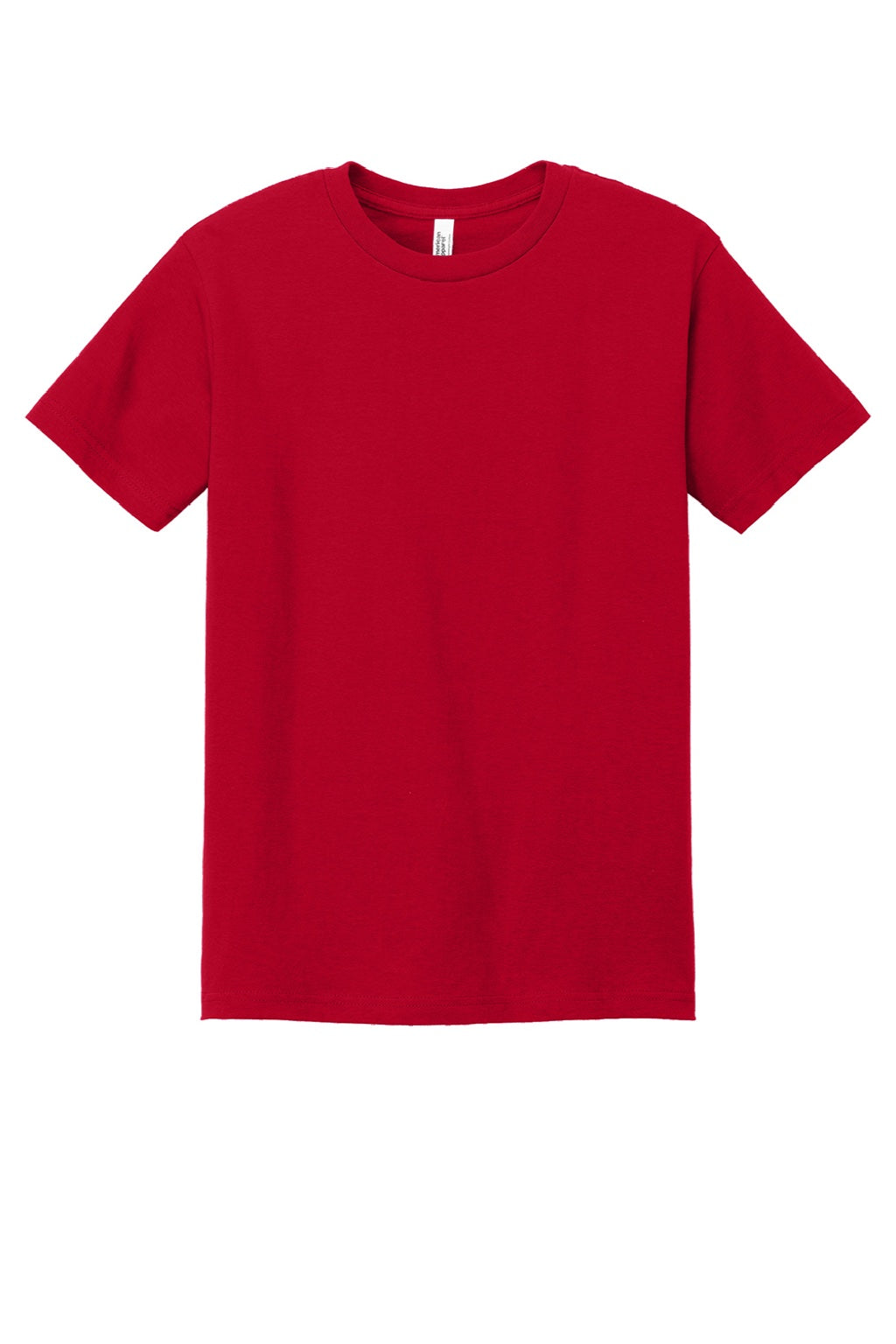 American Apparel 1301 Mens Short Sleeve Crewneck T-Shirt Red Flat Front