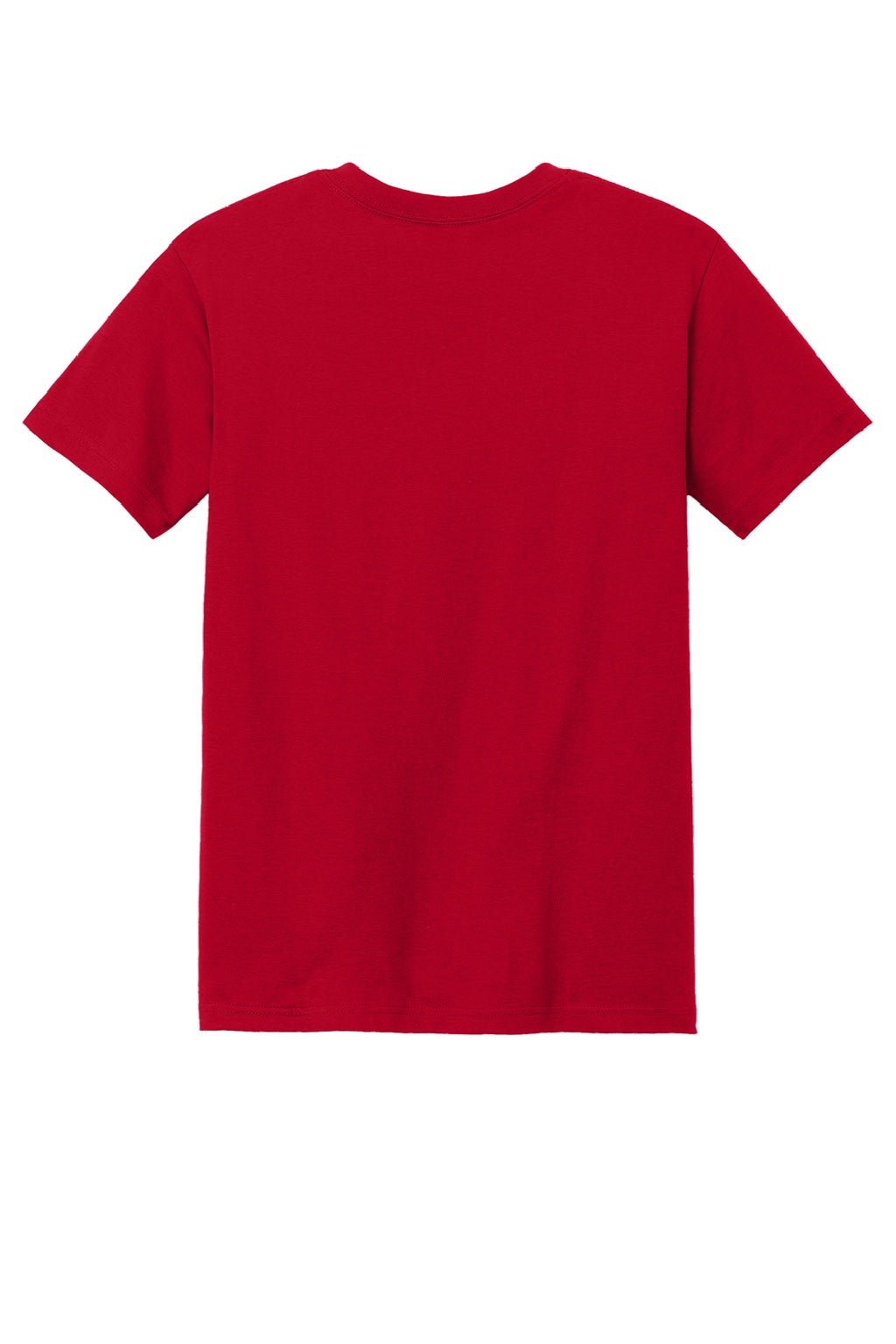 American Apparel 1301 Mens Short Sleeve Crewneck T-Shirt Red Flat Back
