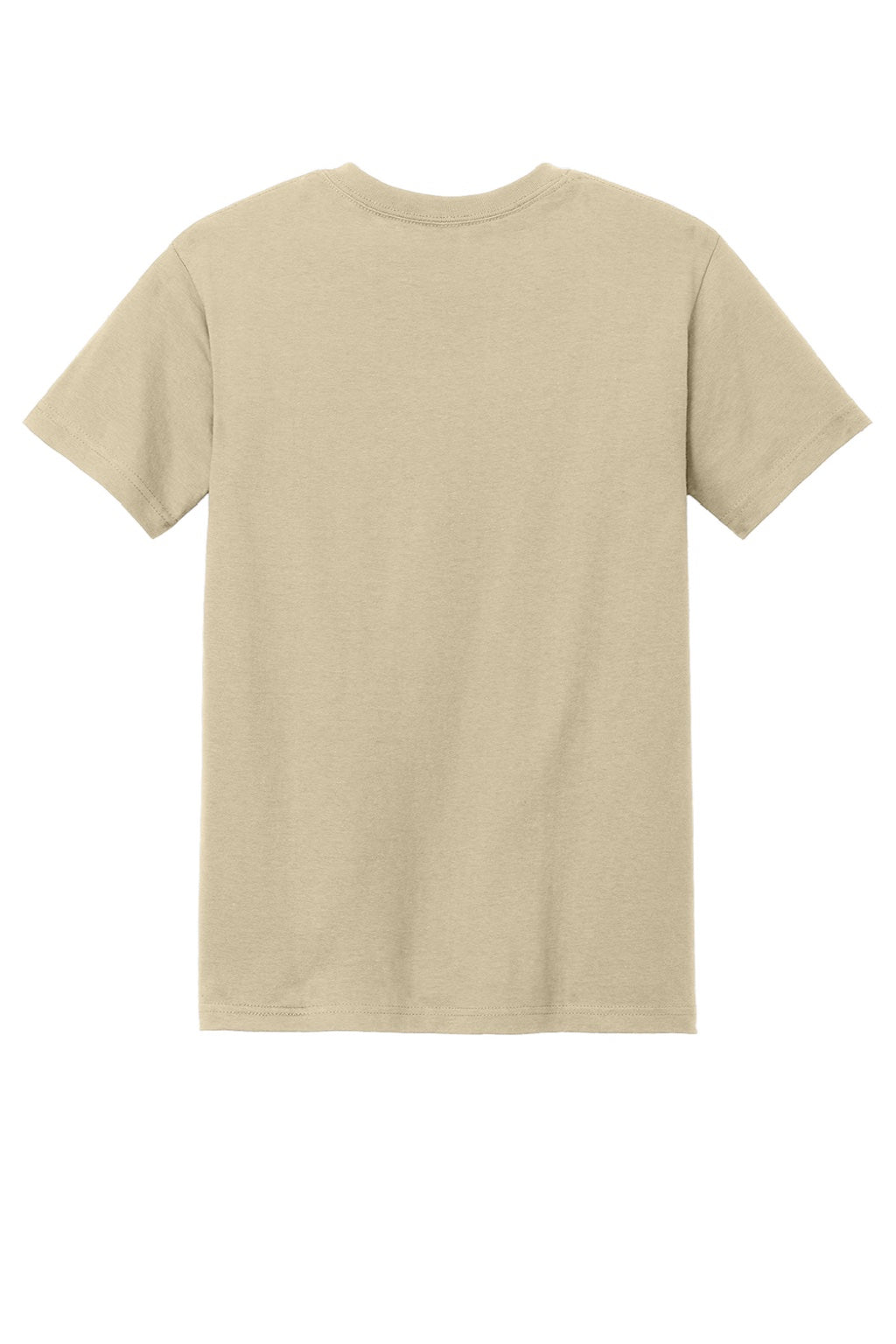 American Apparel 1301 Mens Short Sleeve Crewneck T-Shirt Sand Flat Back