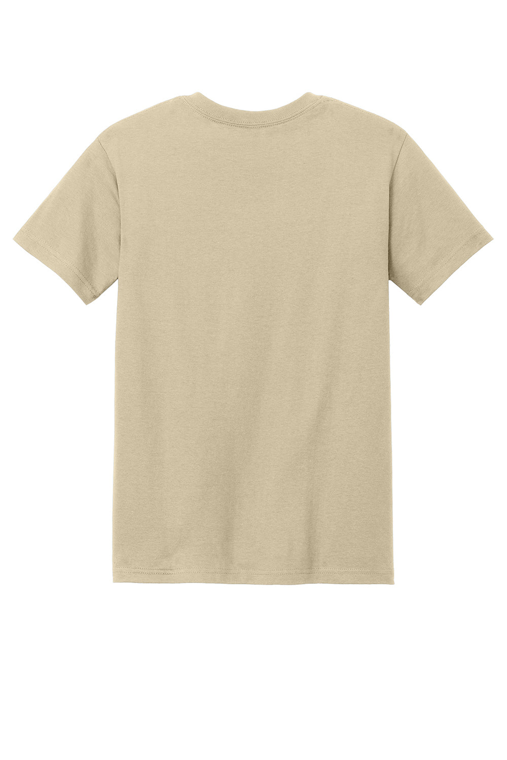American Apparel 1301/AL1301 Mens Short Sleeve Crewneck T-Shirt Sand Flat Back