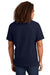 American Apparel 1301 Mens Short Sleeve Crewneck T-Shirt True Navy Blue Model Back