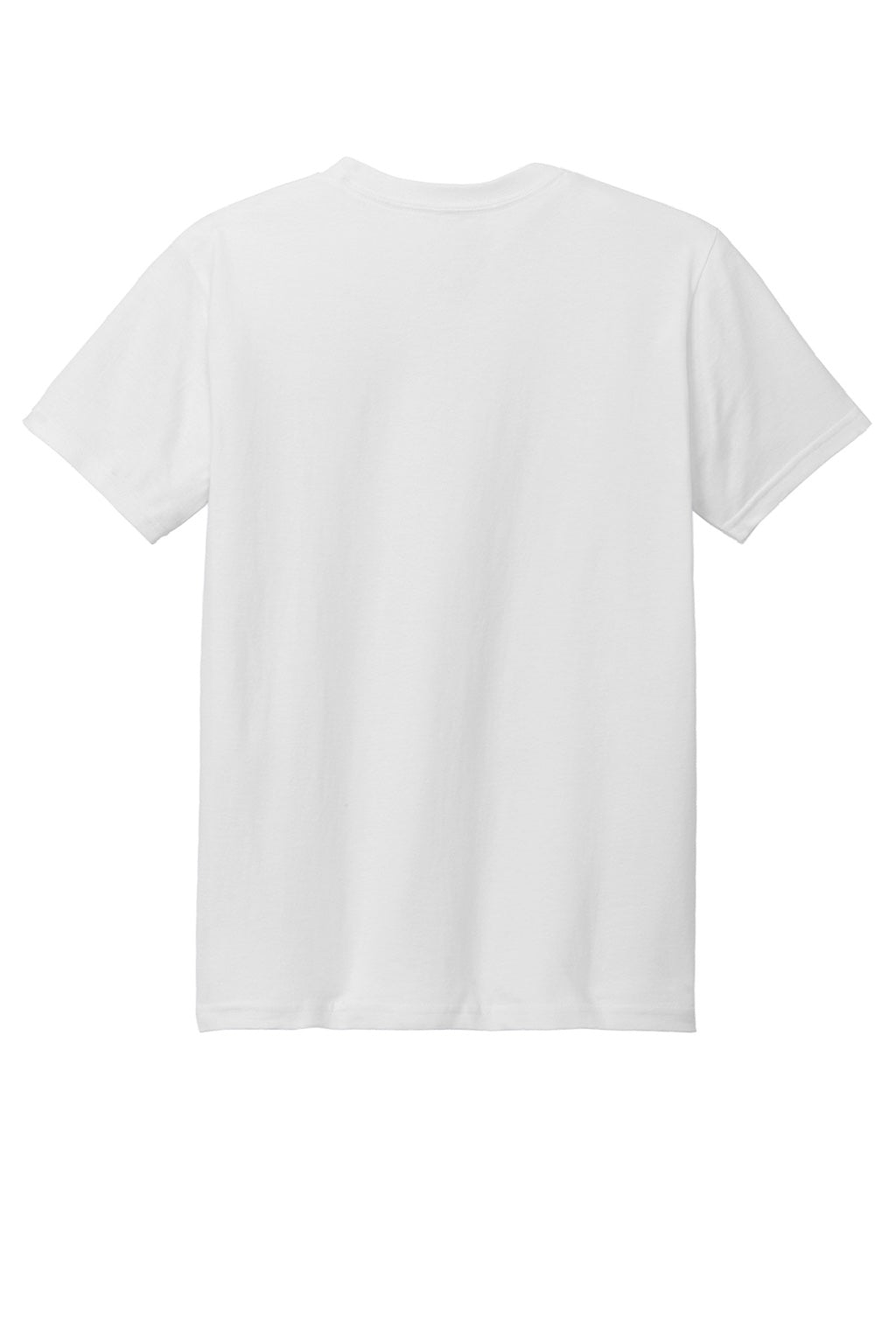 American Apparel 1301 Mens Short Sleeve Crewneck T-Shirt White Flat Back