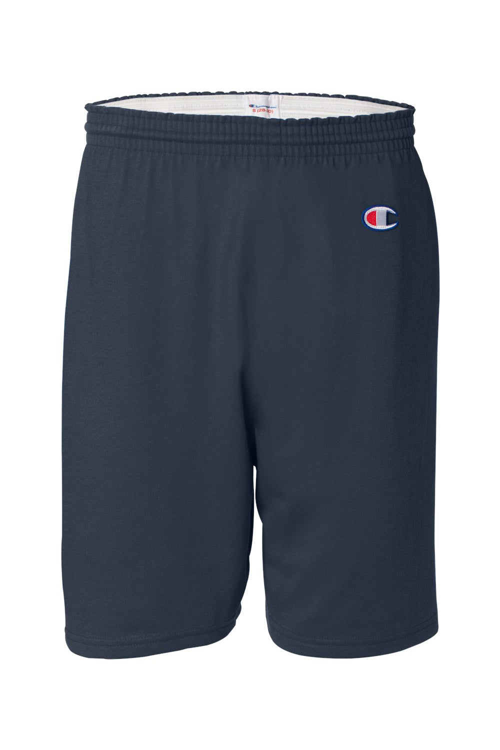 Champion 8187 Mens Gym Shorts Navy Blue Flat Front