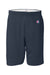 Champion 8187 Mens Gym Shorts Navy Blue Flat Front