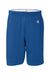 Champion 8187 Mens Gym Shorts Royal Blue Flat Front
