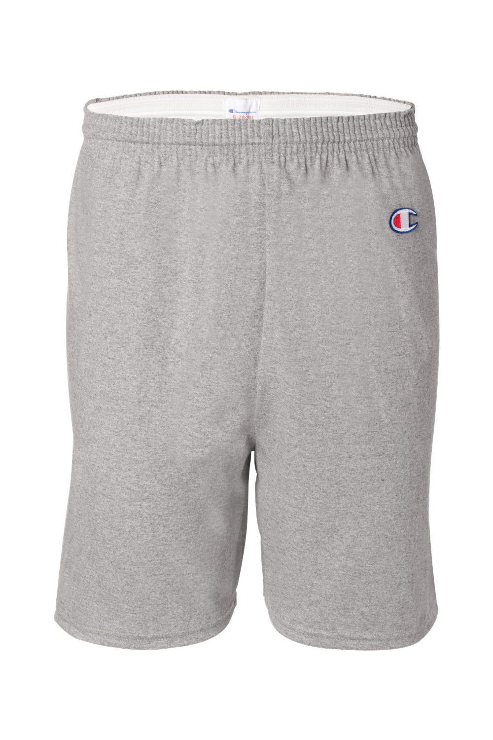 Champion 8187 Mens Gym Shorts Oxford Grey Flat Front