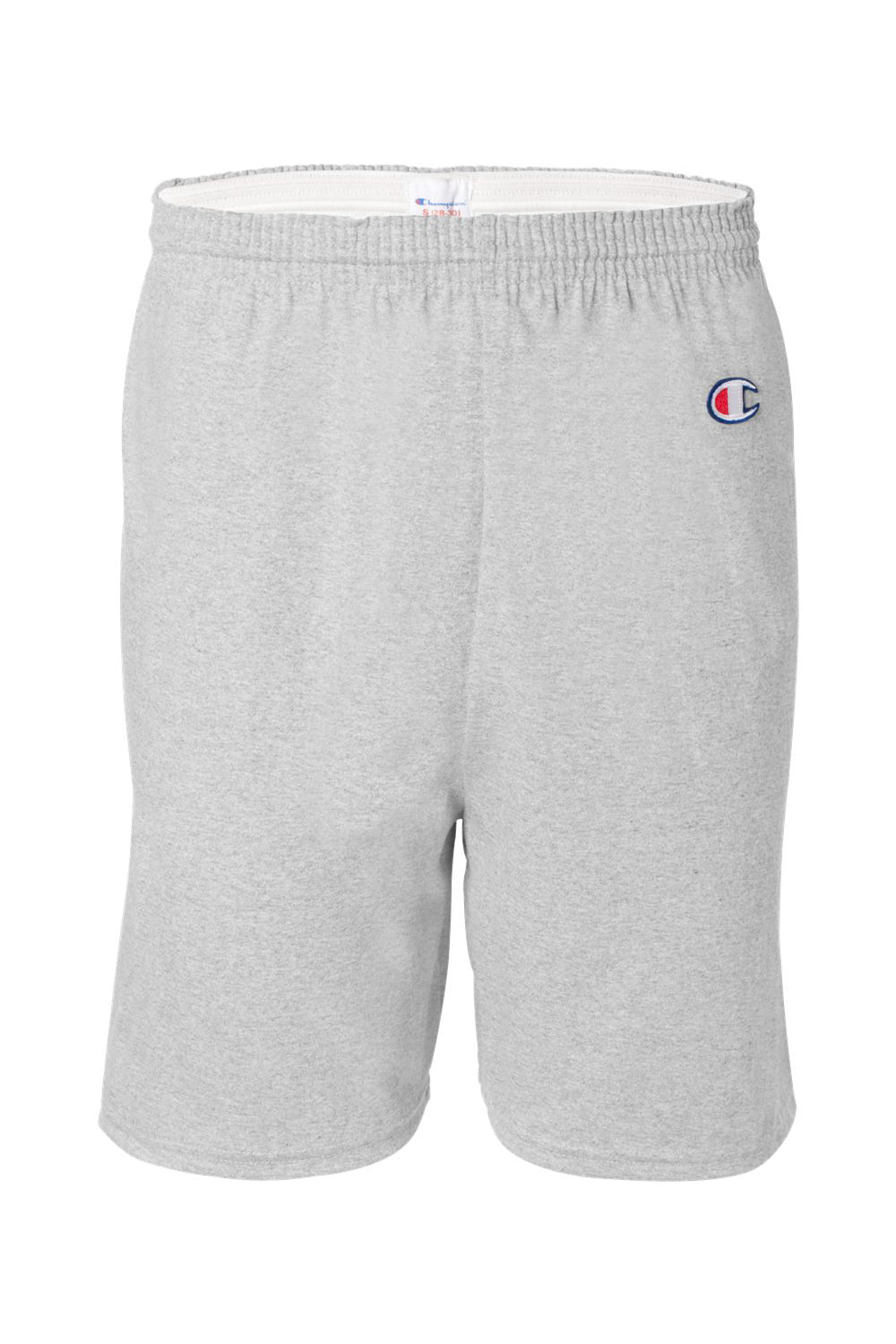 Champion 8187 Mens Gym Shorts Silver Grey Flat Front