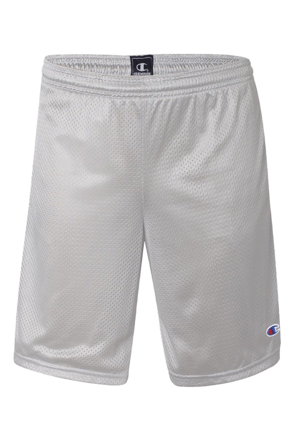 Champion S162 Mens Mesh Shorts w/ Pockets Athletic Grey Flat Front