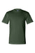 Bayside BA2905 Mens USA Made Short Sleeve Crewneck T-Shirt Forest Green Flat Front
