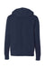 Independent Trading Co. AFX90UNZ Mens Full Zip Hooded Sweatshirt Hoodie Classic Navy Blue Flat Back