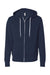 Independent Trading Co. AFX90UNZ Mens Full Zip Hooded Sweatshirt Hoodie Classic Navy Blue Flat Front