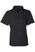 Sierra Pacific 5469 Womens Moisture Wicking Mesh Short Sleeve Polo Shirt Black Flat Front