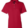 Sierra Pacific Womens Moisture Wicking Mesh Short Sleeve Polo Shirt - Red - NEW