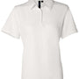 Sierra Pacific Womens Moisture Wicking Mesh Short Sleeve Polo Shirt - White - NEW