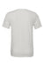 Bella + Canvas BC3001/3001 Mens Jersey Short Sleeve Crewneck T-Shirt Silver Grey Flat Back