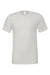 Bella + Canvas BC3001/3001 Mens Jersey Short Sleeve Crewneck T-Shirt Silver Grey Flat Front