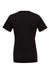 Bella + Canvas BC3001/3001 Mens Jersey Short Sleeve Crewneck T-Shirt Black Flat Back