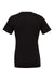 Bella + Canvas BC3001/3001C Mens Jersey Short Sleeve Crewneck T-Shirt Black Flat Back