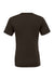 Bella + Canvas BC3001/3001 Mens Jersey Short Sleeve Crewneck T-Shirt Brown Flat Back