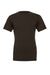Bella + Canvas BC3001/3001C Mens Jersey Short Sleeve Crewneck T-Shirt Brown Flat Front