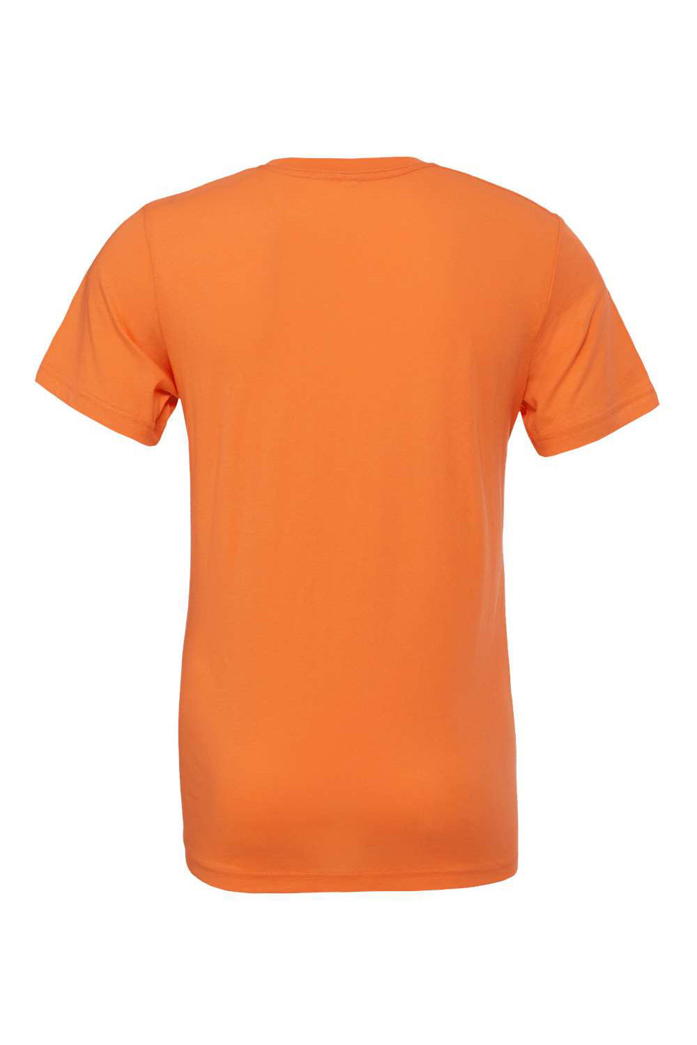 Bella + Canvas BC3001/3001C Mens Jersey Short Sleeve Crewneck T-Shirt Burnt Orange Flat Back