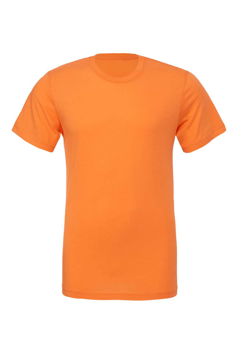 Bella + Canvas BC3001/3001C Mens Jersey Short Sleeve Crewneck T-Shirt Burnt Orange Flat Front