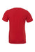 Bella + Canvas BC3001/3001C Mens Jersey Short Sleeve Crewneck T-Shirt Canvas Red Flat Back