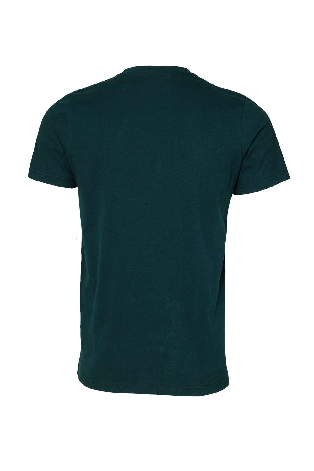 Bella + Canvas BC3001/3001C Mens Jersey Short Sleeve Crewneck T-Shirt Atlantic Blue Flat Back