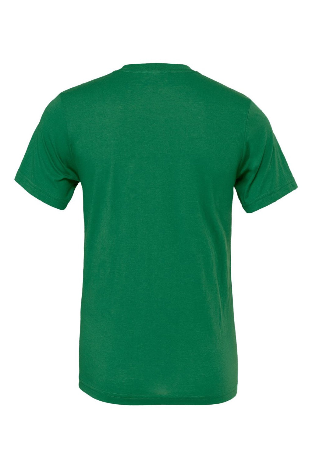 Bella + Canvas BC3001/3001 Mens Jersey Short Sleeve Crewneck T-Shirt Evergreen Flat Back