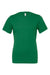 Bella + Canvas BC3001/3001 Mens Jersey Short Sleeve Crewneck T-Shirt Evergreen Flat Front