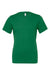 Bella + Canvas BC3001/3001C Mens Jersey Short Sleeve Crewneck T-Shirt Evergreen Flat Front