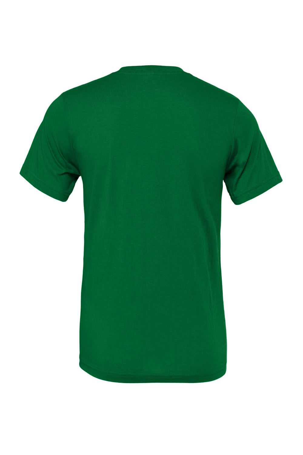 Bella + Canvas BC3001/3001C Mens Jersey Short Sleeve Crewneck T-Shirt Kelly Green Flat Back