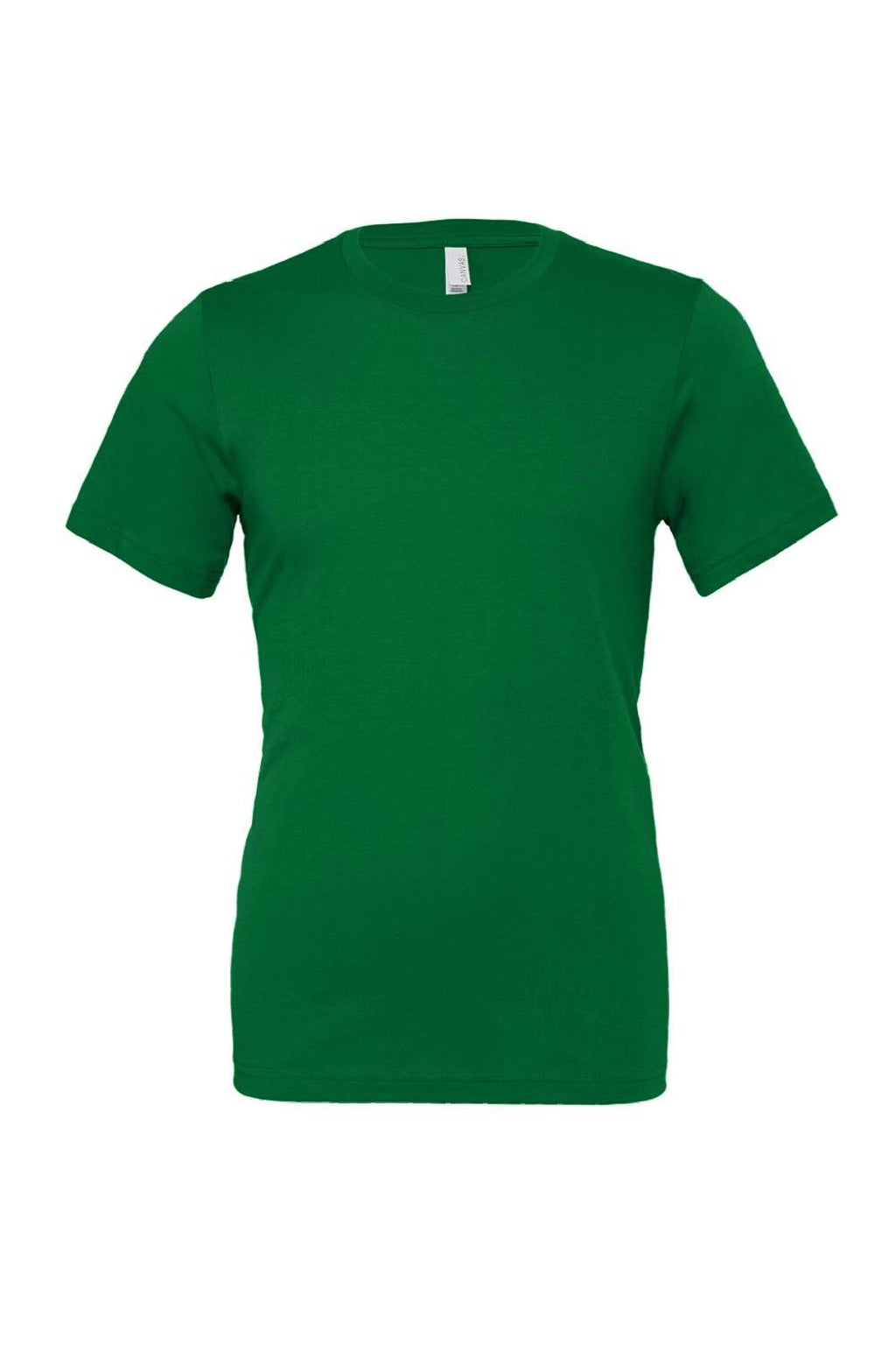 Bella + Canvas BC3001/3001 Mens Jersey Short Sleeve Crewneck T-Shirt Kelly Green Flat Front