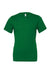 Bella + Canvas BC3001/3001 Mens Jersey Short Sleeve Crewneck T-Shirt Kelly Green Flat Front