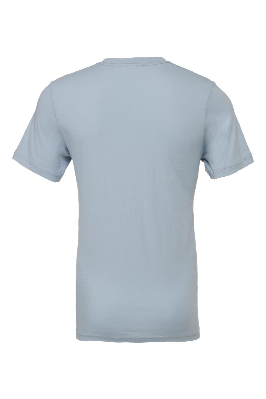 Bella + Canvas BC3001/3001 Mens Jersey Short Sleeve Crewneck T-Shirt Light Blue Flat Back