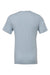 Bella + Canvas BC3001/3001 Mens Jersey Short Sleeve Crewneck T-Shirt Light Blue Flat Back
